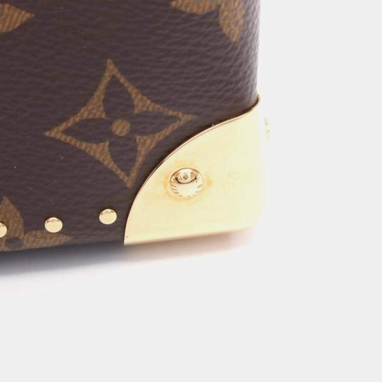 Pre Owned Louis Vuitton Monogram Reverse Camera Box Handbag Coated Canvas And Leather Brown
