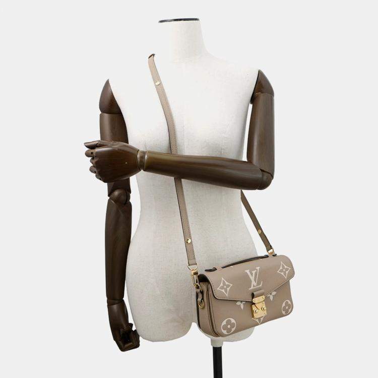 Pre Owned Louis Vuitton Monogram Empreinte Pochette Metis Handbag