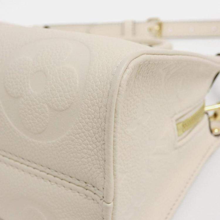 Pre Owned Louis Vuitton Monogram Empreinte On-The-Go Ew Handbag