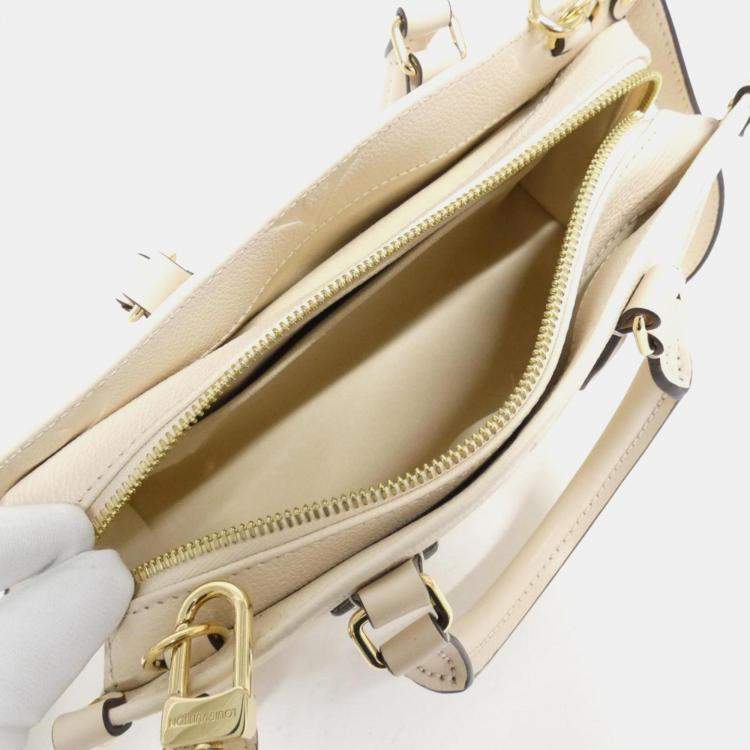 Pre Owned Louis Vuitton Monogram Empreinte On-The-Go Ew Handbag