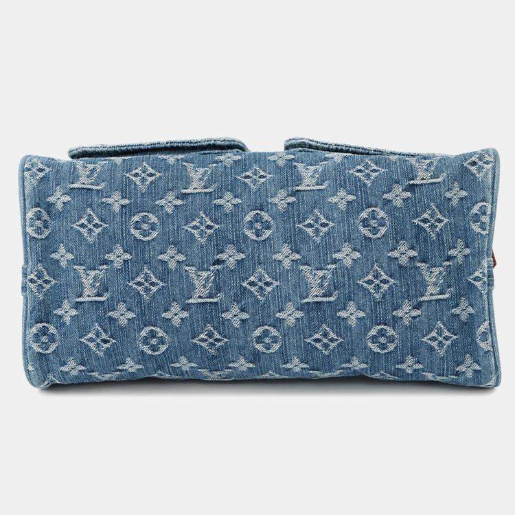Pre Owned Louis Vuitton Monogram Denim Neo Speedy Handbag