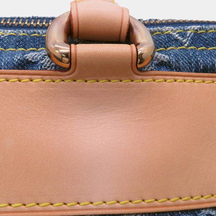 Pre Owned Louis Vuitton Monogram Denim Neo Speedy Handbag