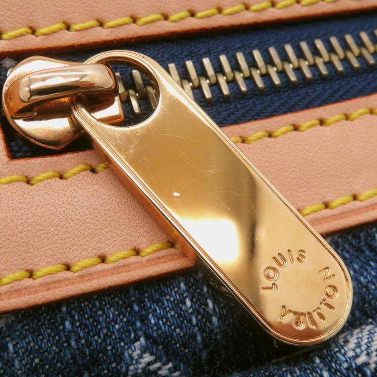 Pre Owned Louis Vuitton Monogram Denim Neo Speedy Handbag