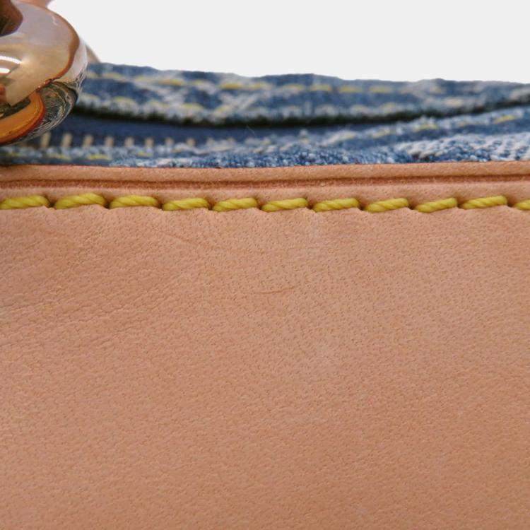 Pre Owned Louis Vuitton Monogram Denim Neo Speedy Handbag