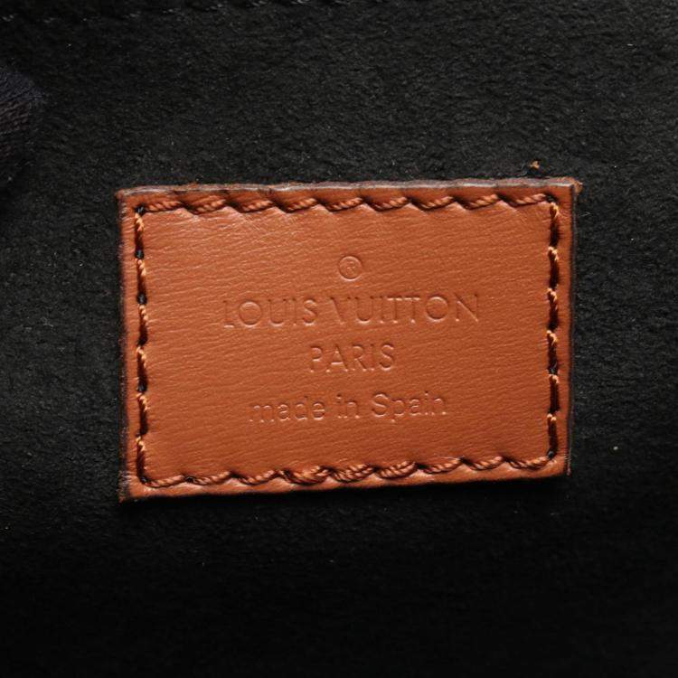 Pre Owned Louis Vuitton Dauphine Mm Shoulder Bag Pvc-Coated Canvas And Leather Monogram Reverse Brown