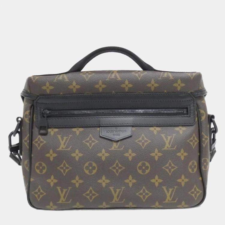 Pre Owned Louis Vuitton Monogram Macassar Lv Trail Messenger Shoulder Bag