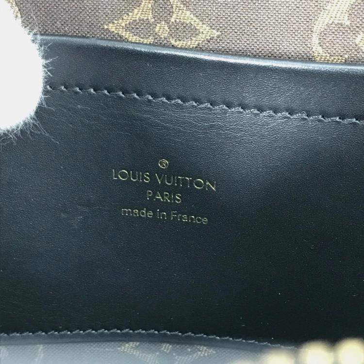 Pre Owned Louis Vuitton Monogram Utility Crossbody Pochette Shoulder Bag In Black Leather