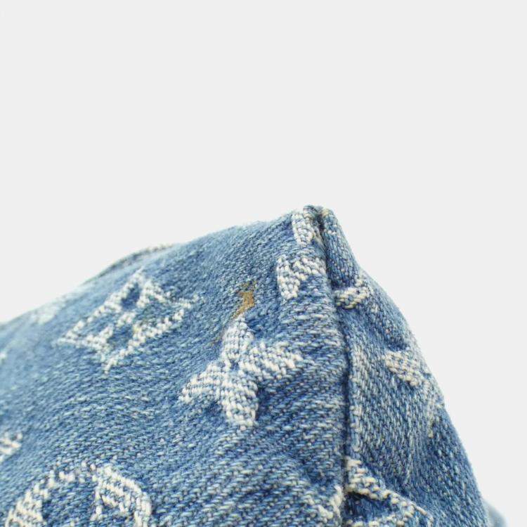 Pre Owned Louis Vuitton Monogram Denim Baggy Gm Shoulder Bag