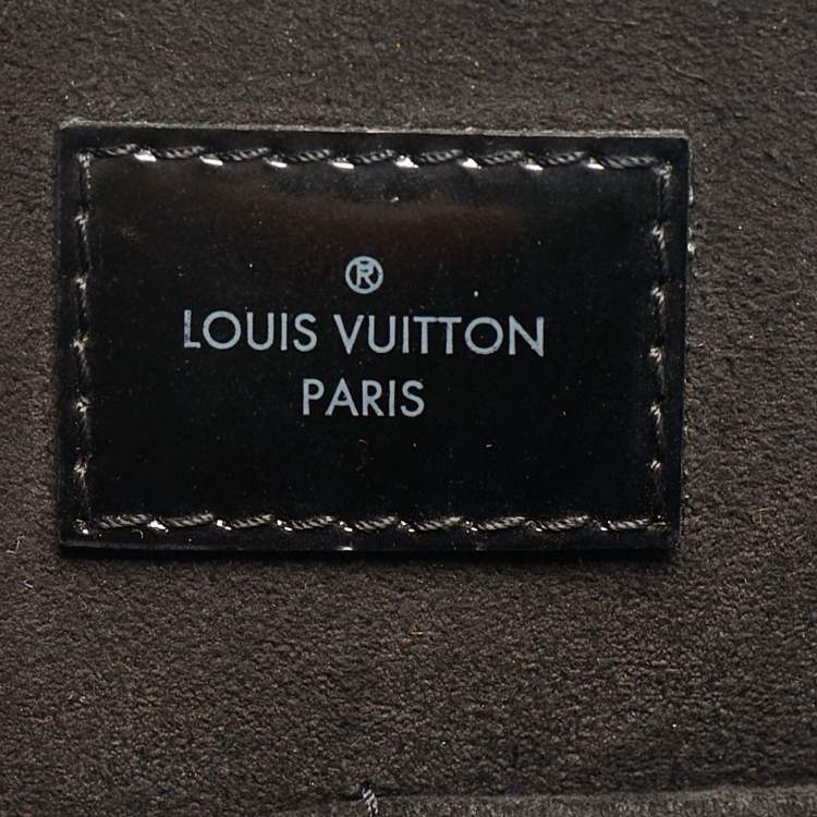 Pre Owned Louis Vuitton Alma PM Black Epi Electric Leather Bag