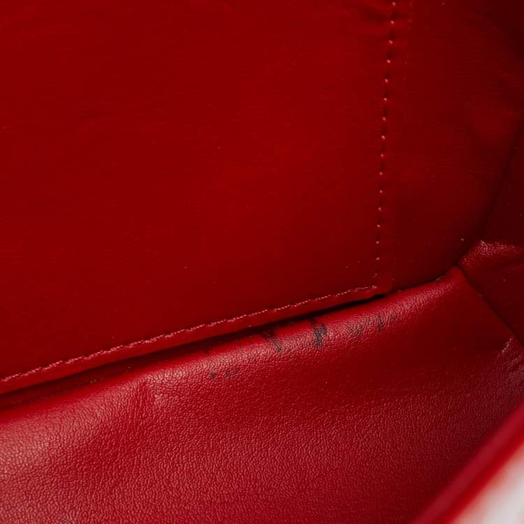 Pre Owned Louis Vuitton Thompson Street Red Monogram Vernis Bag