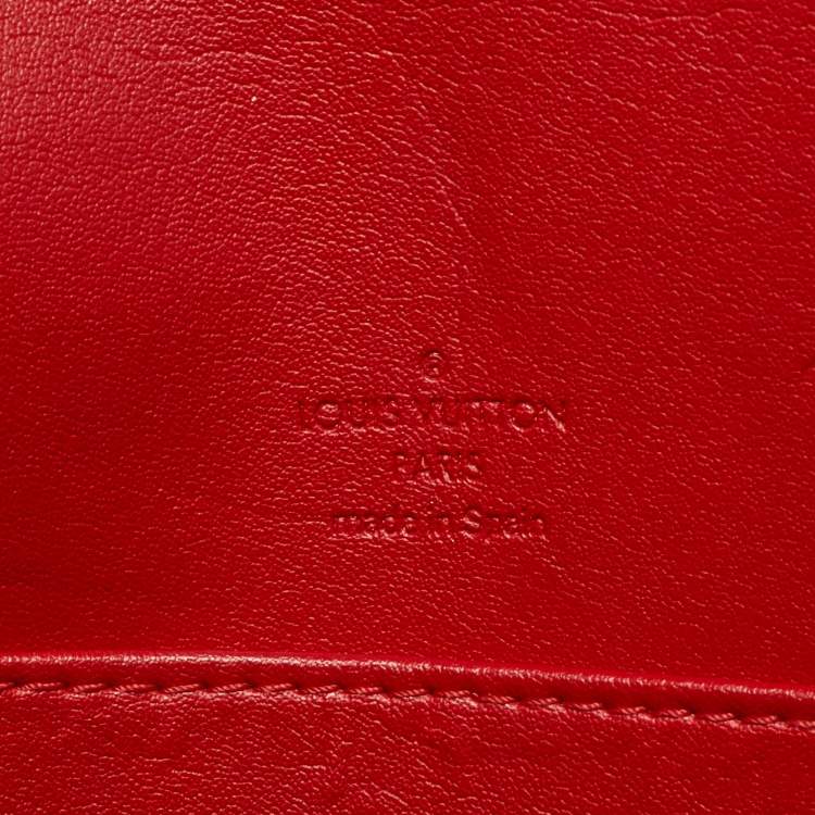 Pre Owned Louis Vuitton Thompson Street Red Monogram Vernis Bag