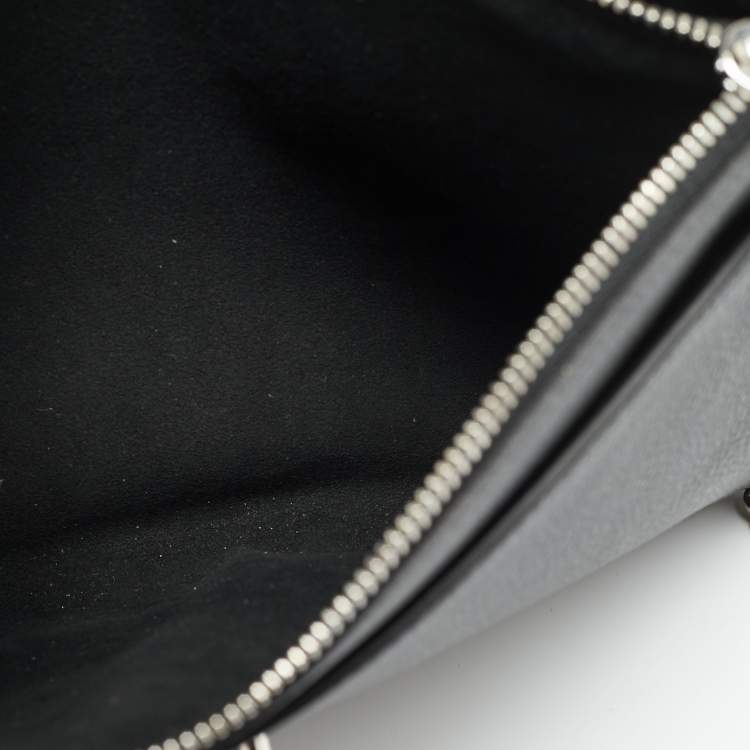 Pre Owned Louis Vuitton Mylockme Black Leather Chain Pochette