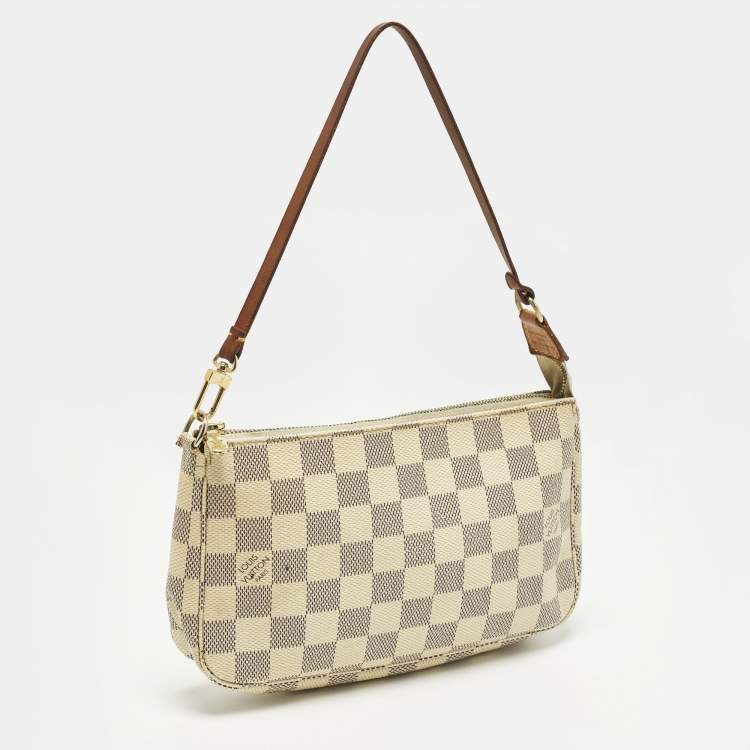 Pre Owned Louis Vuitton Damier Azur Pochette Accessoires Bag