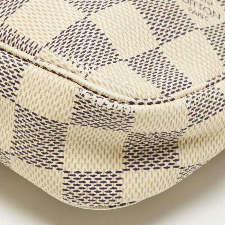 Pre Owned Louis Vuitton Damier Azur Pochette Accessoires Bag
