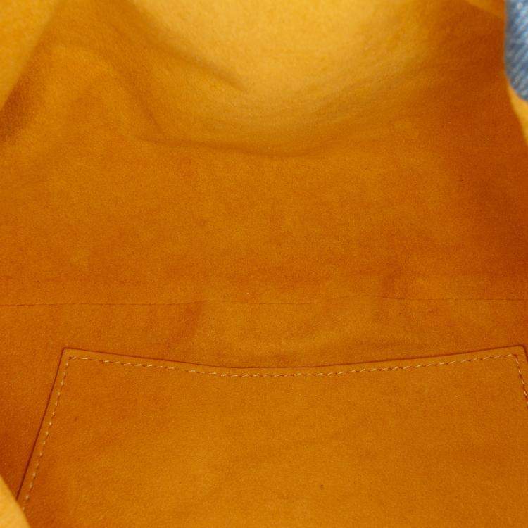 Pre Owned Louis Vuitton Blue Monogram Denim Pleaty