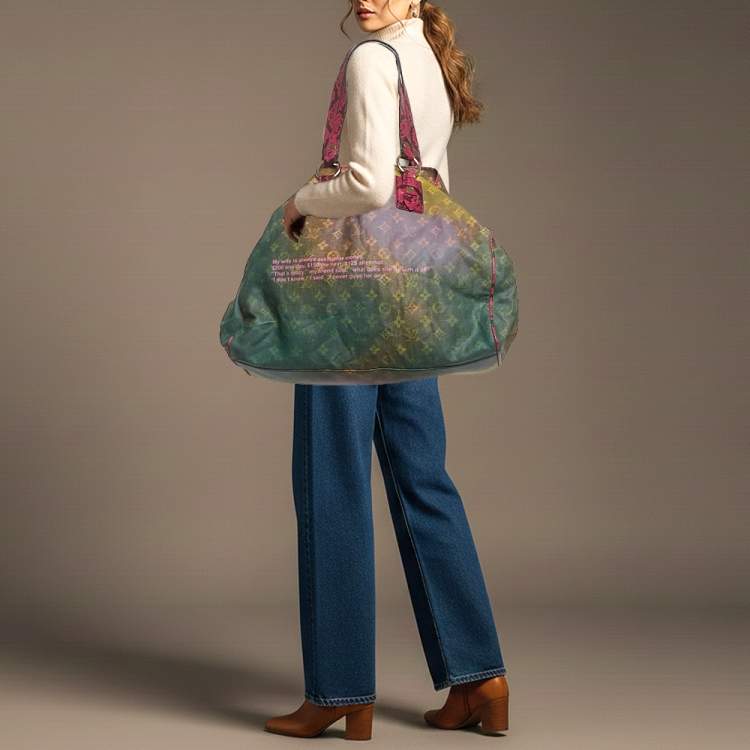 مملوكة مسبقًا Louis Vuitton Limited Edition Richard Prince Heartbreak Jokes Multicolor Monogram Canvas Bag