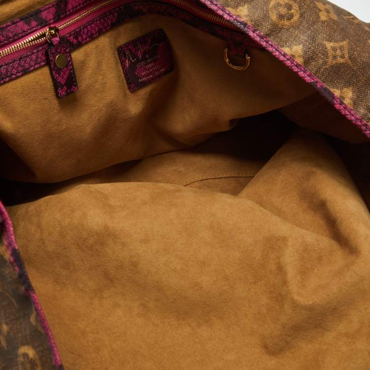 مملوكة مسبقًا Louis Vuitton Limited Edition Richard Prince Heartbreak Jokes Multicolor Monogram Canvas Bag