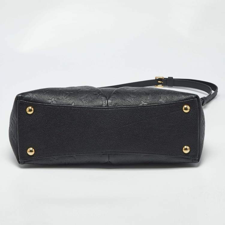 Pre Owned Louis Vuitton V MM Black Monogram Empreinte Leather Tote