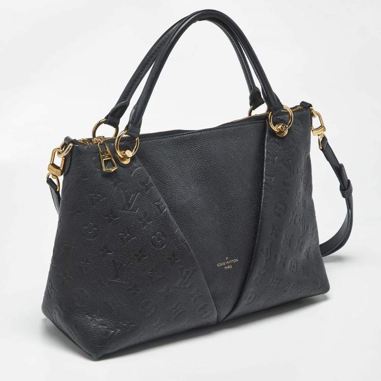 Pre Owned Louis Vuitton V MM Black Monogram Empreinte Leather Tote
