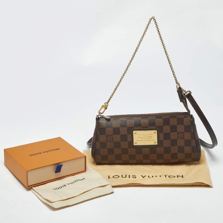 مملوكة مسبقًا Louis Vuitton Eva Damier Ebene Canvas Pochette