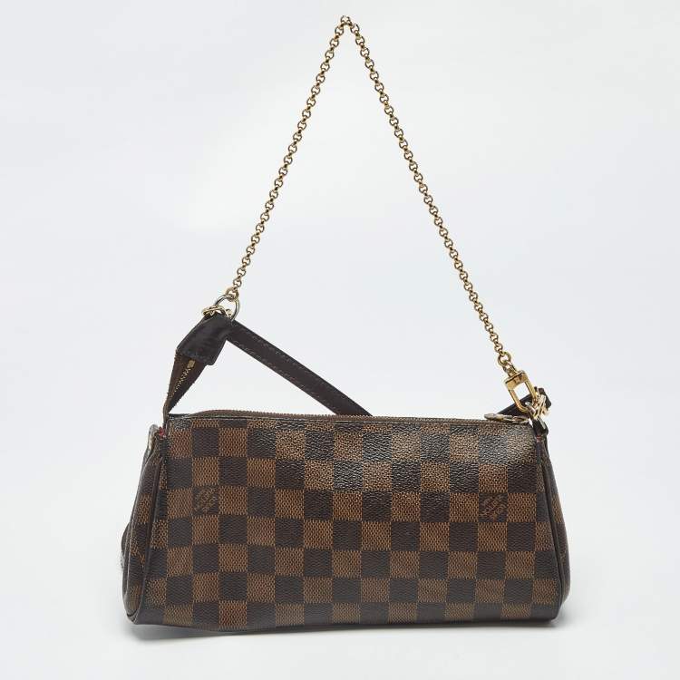 مملوكة مسبقًا Louis Vuitton Eva Damier Ebene Canvas Pochette