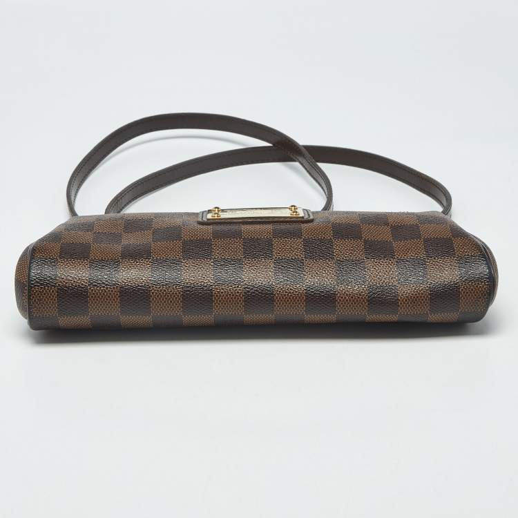 مملوكة مسبقًا Louis Vuitton Eva Damier Ebene Canvas Pochette