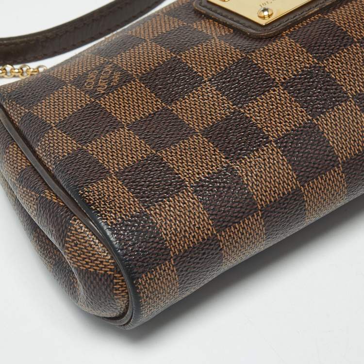 مملوكة مسبقًا Louis Vuitton Eva Damier Ebene Canvas Pochette