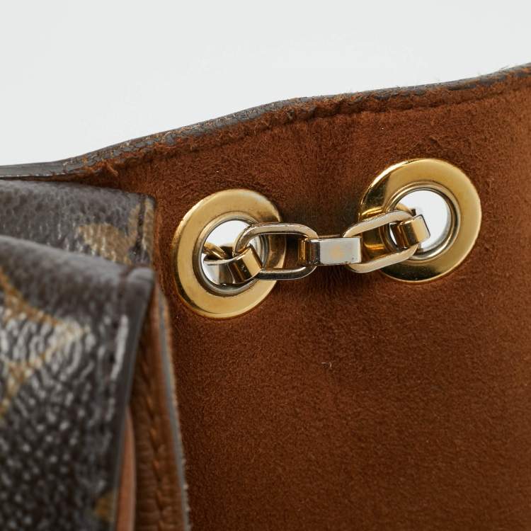 Pre Owned Louis Vuitton Pallas Havane Monogram Canvas and Leather Chain Bag