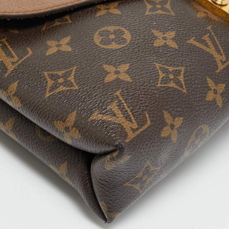 Pre Owned Louis Vuitton Pallas Havane Monogram Canvas and Leather Chain Bag