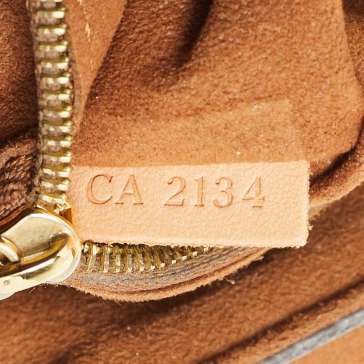 Pre Owned Louis Vuitton Pallas Havane Monogram Canvas and Leather Chain Bag