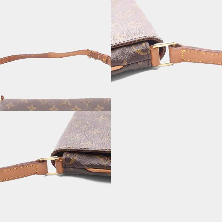 Pre Owned Louis Vuitton Musette Tango Brown Canvas Shoulder Bag