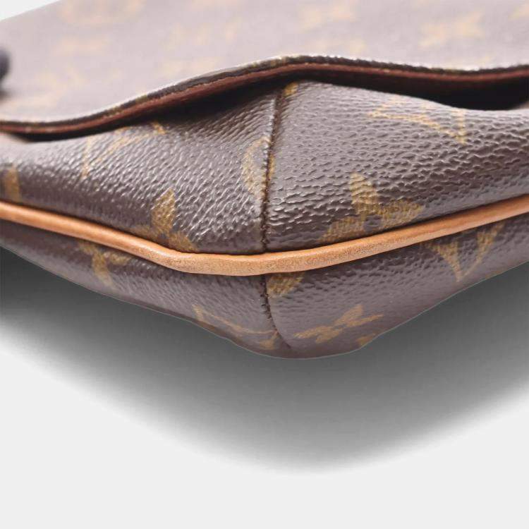 Pre Owned Louis Vuitton Musette Tango Brown Canvas Shoulder Bag