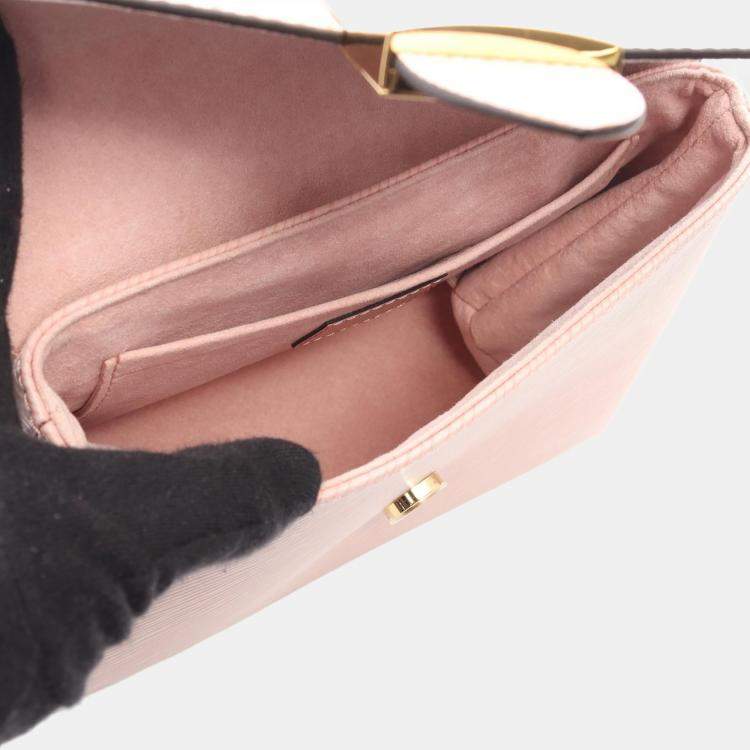 Pre Owned Louis Vuitton Locky BB Rose Ballerine Epi Leather Top Handle Bag