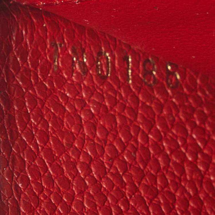 مملوكة مسبقًا Louis Vuitton Clemence Cherry Monogram Empreinte Leather Zip Around Wallet