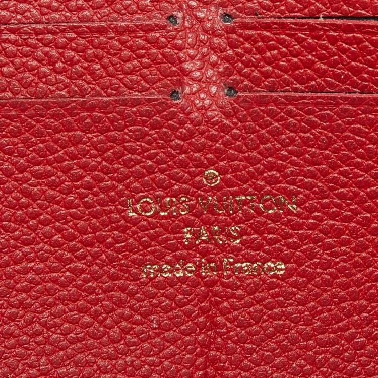مملوكة مسبقًا Louis Vuitton Clemence Cherry Monogram Empreinte Leather Zip Around Wallet