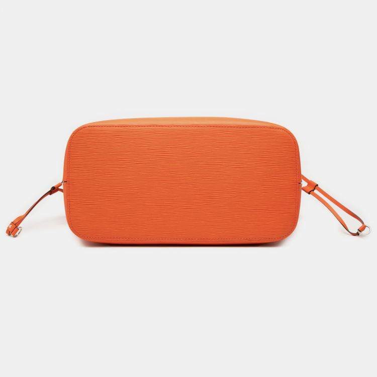 Pre Owned Louis Vuitton Orange Epi Neverfull MM