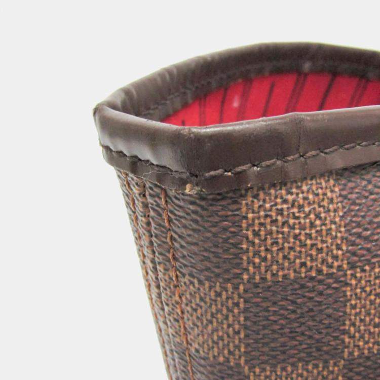 مملوكة مسبقًا Louis Vuitton Damier Neverfull MM Tote Bag Brown Ebene