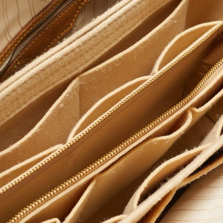 Pre Owned Louis Vuitton Neverfull MM Damier Azur Canvas Bag