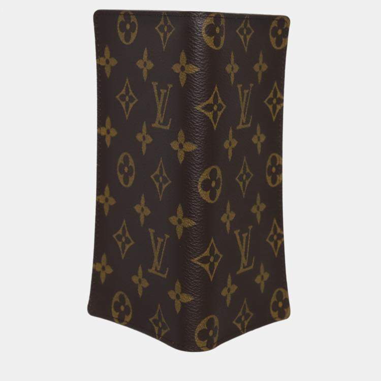 Pre Owned Louis Vuitton Brown Monogram Long Wallet