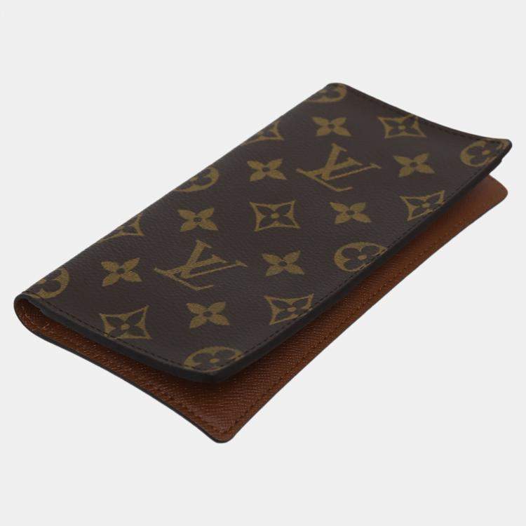 Pre Owned Louis Vuitton Brown Monogram Long Wallet