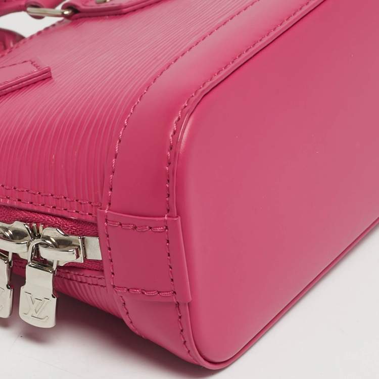 مملوكة مسبقًا Louis Vuitton Alma Nano Hot Pink Epi Leather Satchel