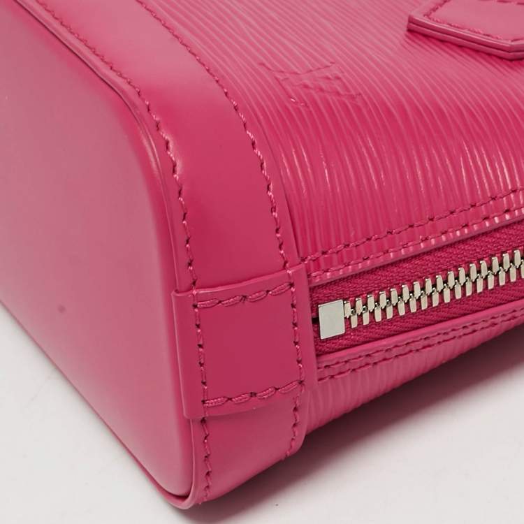 مملوكة مسبقًا Louis Vuitton Alma Nano Hot Pink Epi Leather Satchel