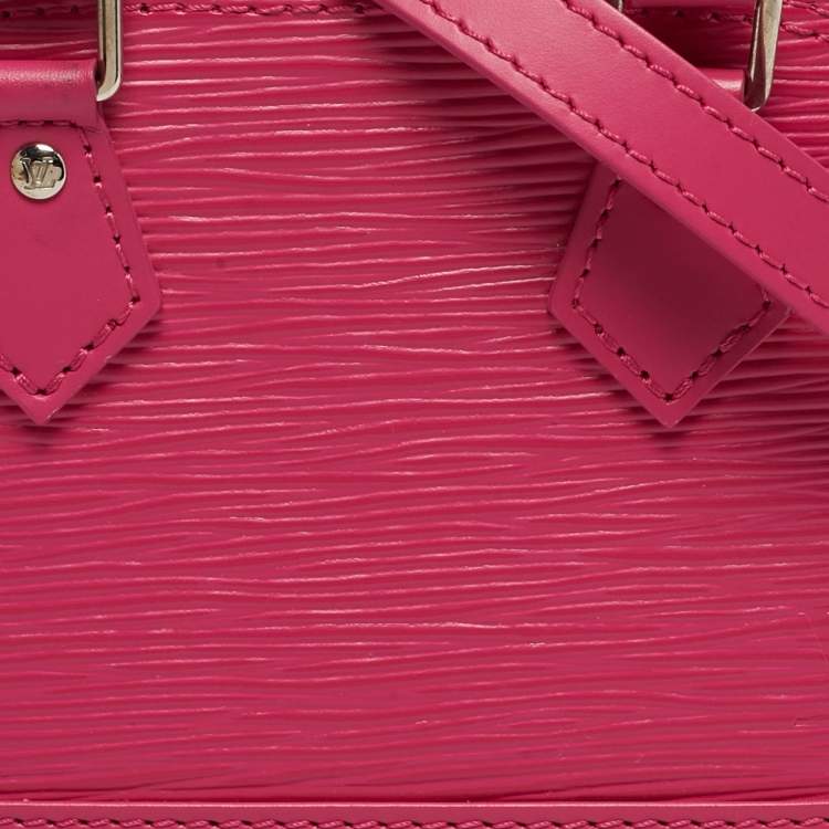 مملوكة مسبقًا Louis Vuitton Alma Nano Hot Pink Epi Leather Satchel