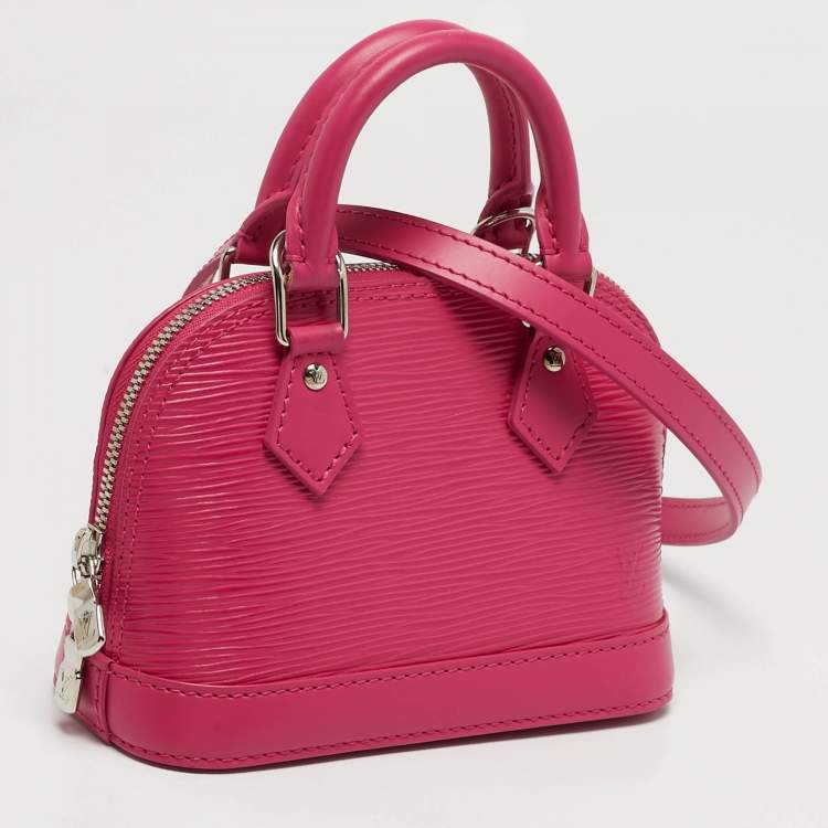 مملوكة مسبقًا Louis Vuitton Alma Nano Hot Pink Epi Leather Satchel