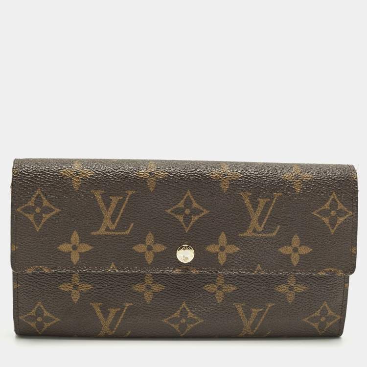Pre Owned Louis Vuitton Sarah Monogram Canvas Continental Wallet