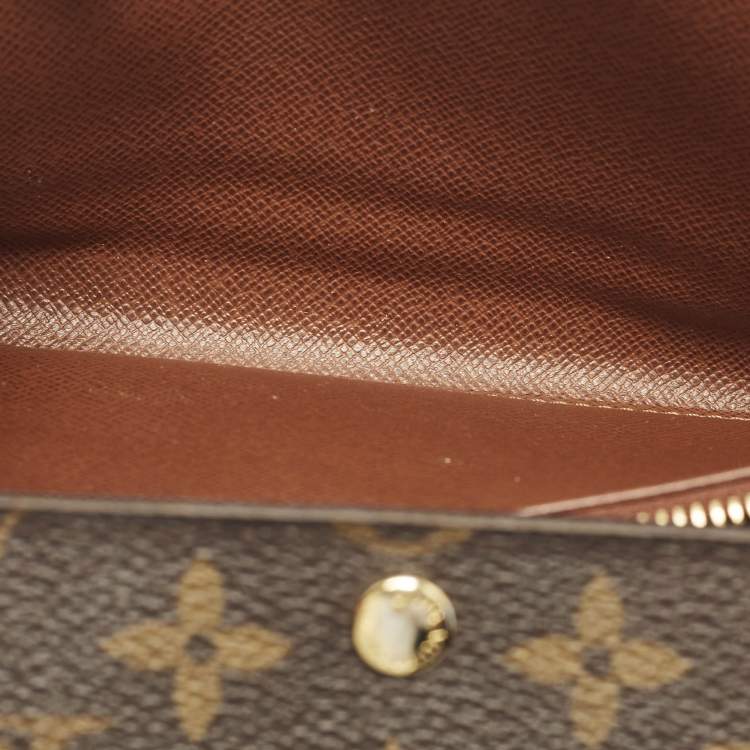 Pre Owned Louis Vuitton Sarah Monogram Canvas Continental Wallet
