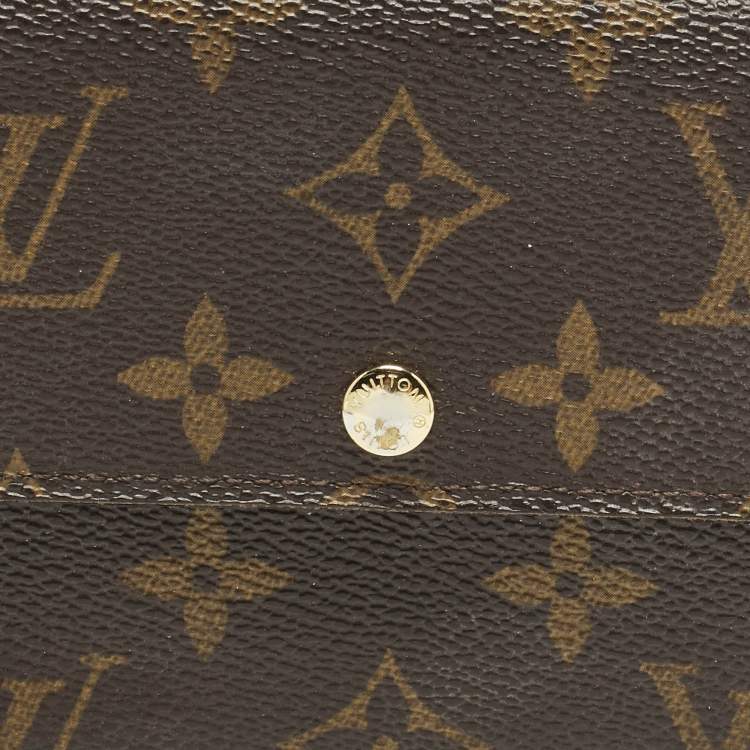 Pre Owned Louis Vuitton Sarah Monogram Canvas Continental Wallet
