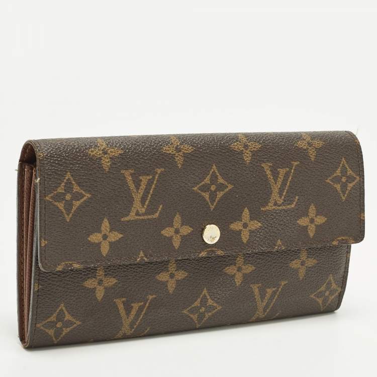 Pre Owned Louis Vuitton Sarah Monogram Canvas Continental Wallet
