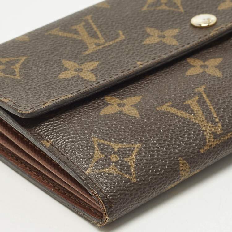 Pre Owned Louis Vuitton Sarah Monogram Canvas Continental Wallet
