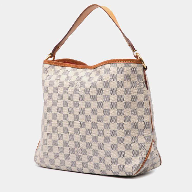 مملوكة مسبقًا Louis Vuitton White Damier Azur Delightful PM